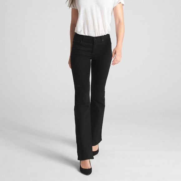 GAP Denim - GAP Mid Rise Perfect Boot Jeans in Everblack New